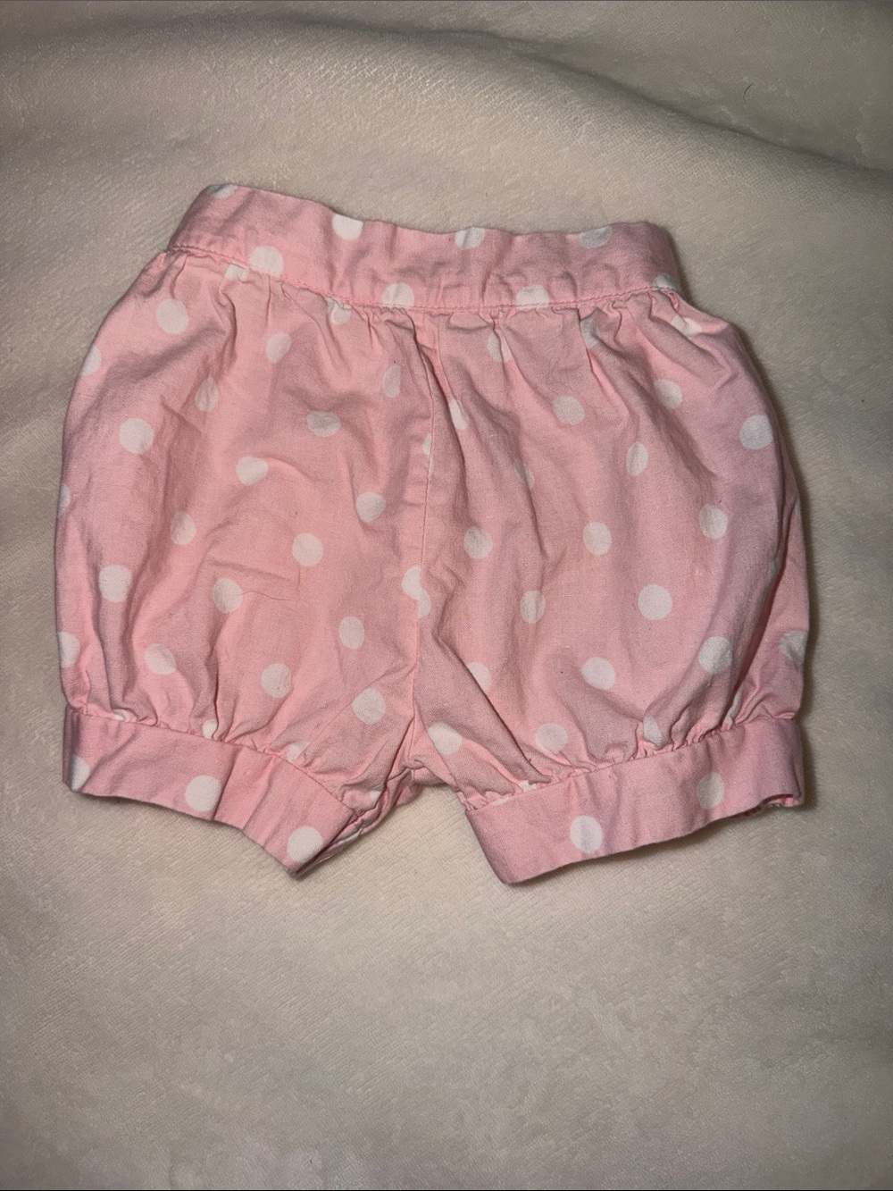 Vintage Pink Polka Dot Kids Shorts